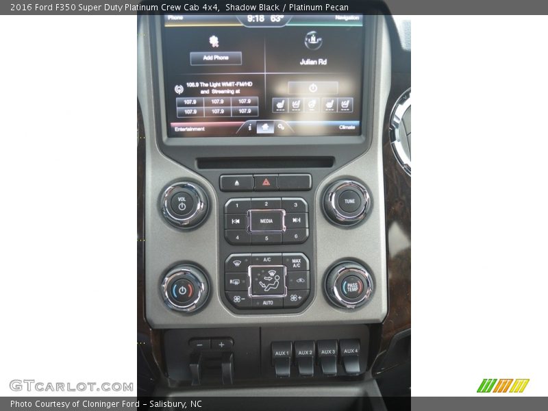 Shadow Black / Platinum Pecan 2016 Ford F350 Super Duty Platinum Crew Cab 4x4
