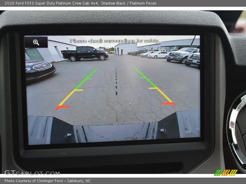 Shadow Black / Platinum Pecan 2016 Ford F350 Super Duty Platinum Crew Cab 4x4