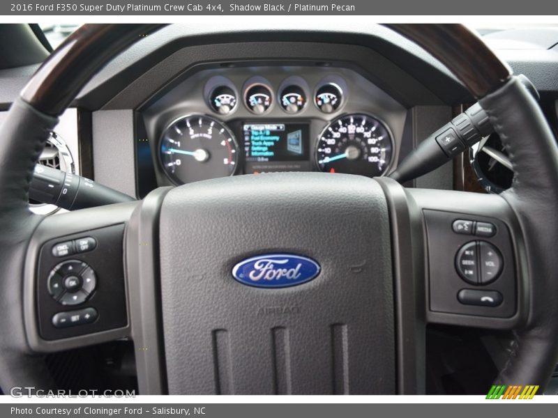 Shadow Black / Platinum Pecan 2016 Ford F350 Super Duty Platinum Crew Cab 4x4