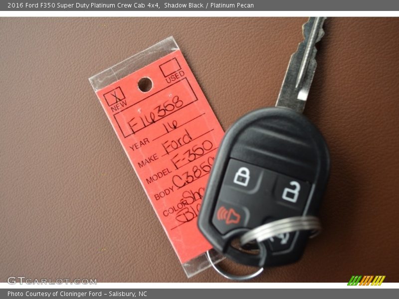 Shadow Black / Platinum Pecan 2016 Ford F350 Super Duty Platinum Crew Cab 4x4