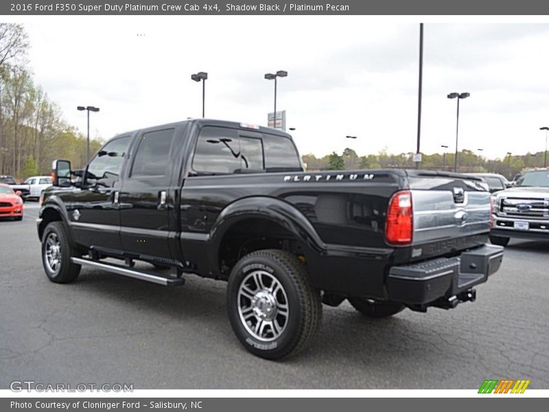 Shadow Black / Platinum Pecan 2016 Ford F350 Super Duty Platinum Crew Cab 4x4
