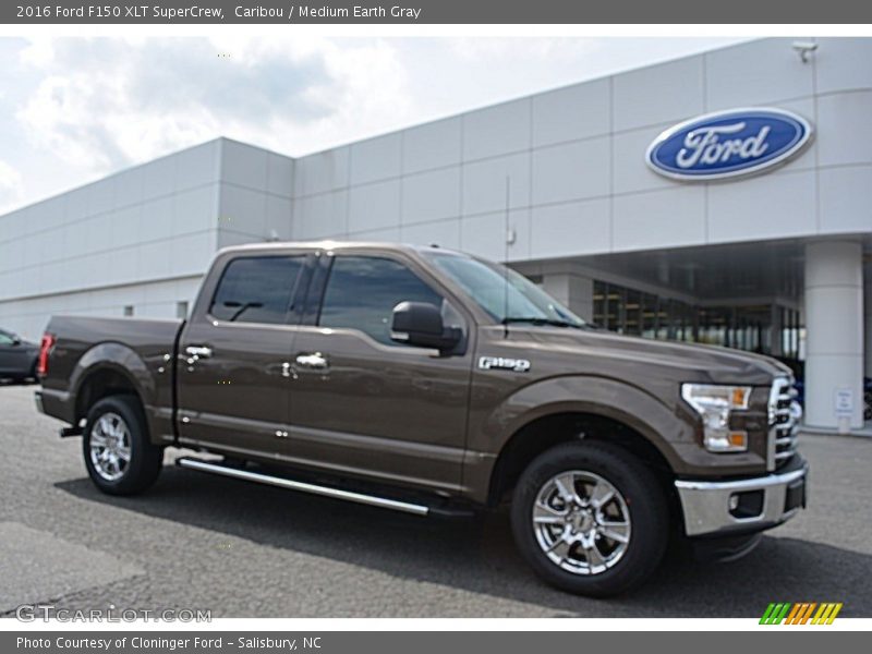 Caribou / Medium Earth Gray 2016 Ford F150 XLT SuperCrew