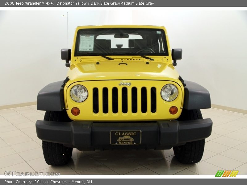 Detonator Yellow / Dark Slate Gray/Medium Slate Gray 2008 Jeep Wrangler X 4x4