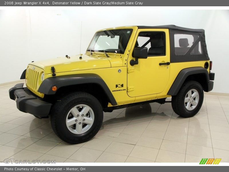 Detonator Yellow / Dark Slate Gray/Medium Slate Gray 2008 Jeep Wrangler X 4x4