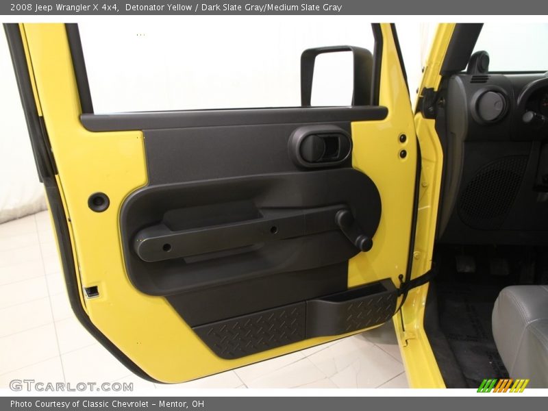 Detonator Yellow / Dark Slate Gray/Medium Slate Gray 2008 Jeep Wrangler X 4x4