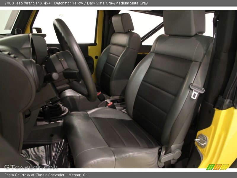 Detonator Yellow / Dark Slate Gray/Medium Slate Gray 2008 Jeep Wrangler X 4x4