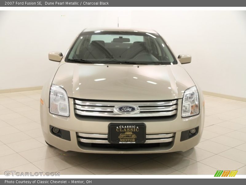 Dune Pearl Metallic / Charcoal Black 2007 Ford Fusion SE
