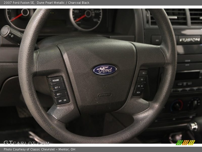 Dune Pearl Metallic / Charcoal Black 2007 Ford Fusion SE