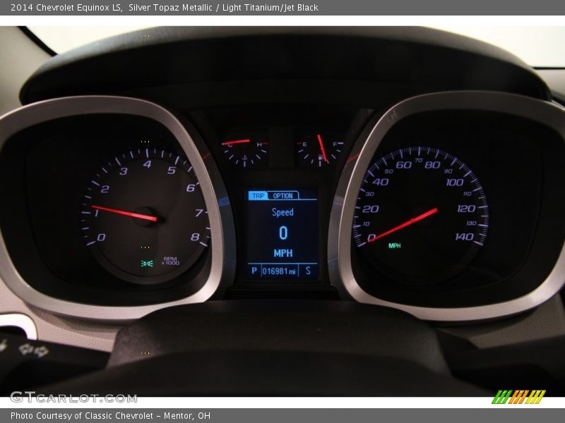 Silver Topaz Metallic / Light Titanium/Jet Black 2014 Chevrolet Equinox LS