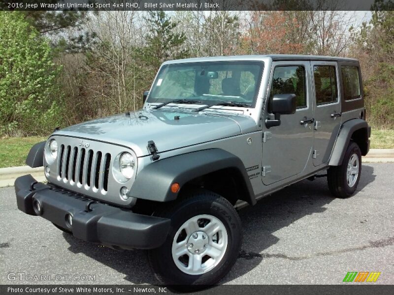 Billet Silver Metallic / Black 2016 Jeep Wrangler Unlimited Sport 4x4 RHD
