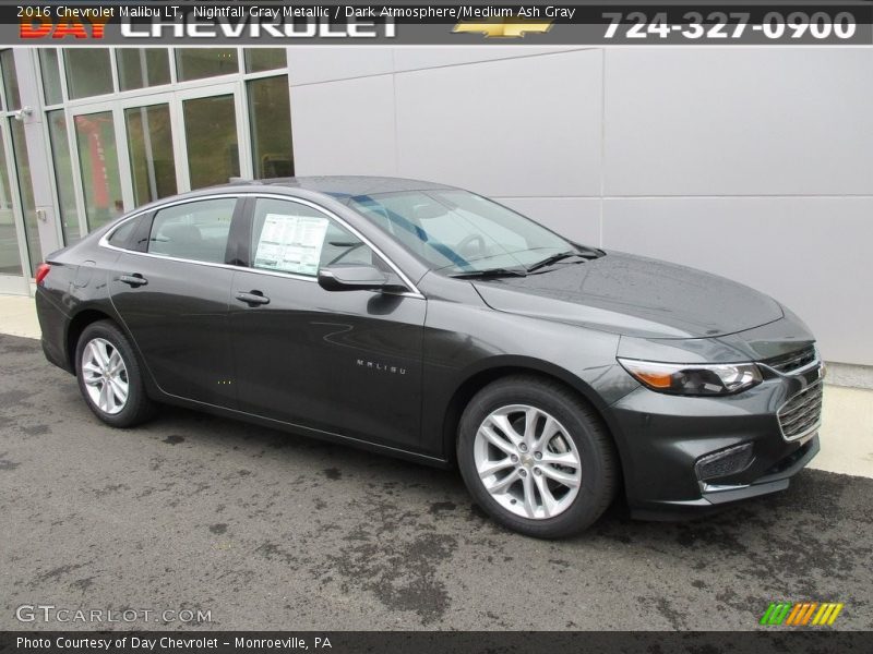 Nightfall Gray Metallic / Dark Atmosphere/Medium Ash Gray 2016 Chevrolet Malibu LT