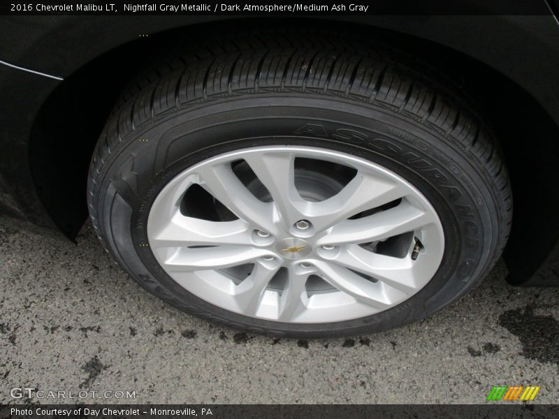 Nightfall Gray Metallic / Dark Atmosphere/Medium Ash Gray 2016 Chevrolet Malibu LT