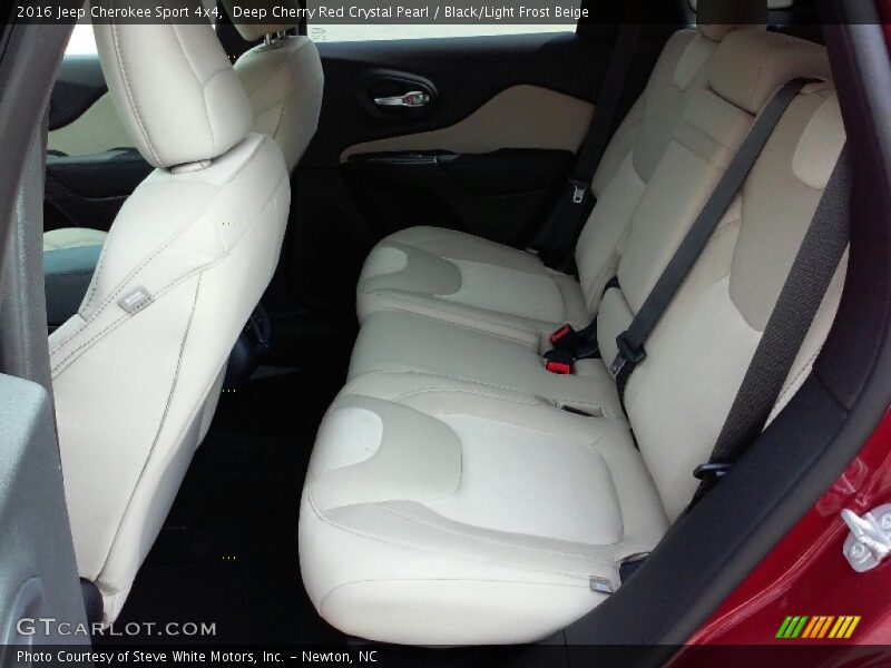 Deep Cherry Red Crystal Pearl / Black/Light Frost Beige 2016 Jeep Cherokee Sport 4x4
