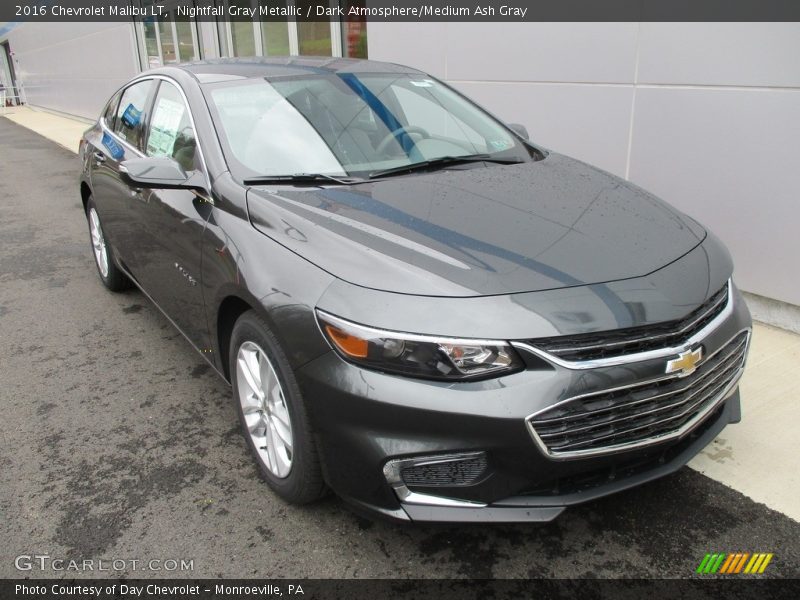 Nightfall Gray Metallic / Dark Atmosphere/Medium Ash Gray 2016 Chevrolet Malibu LT