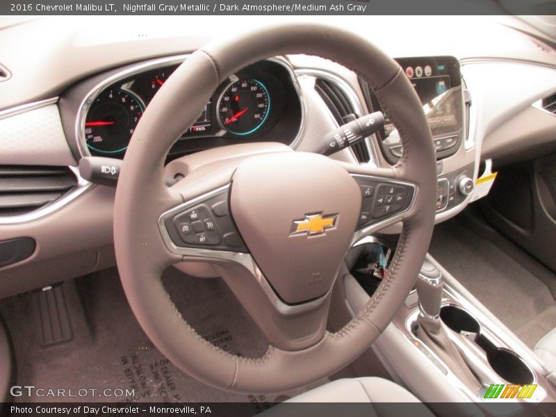 Nightfall Gray Metallic / Dark Atmosphere/Medium Ash Gray 2016 Chevrolet Malibu LT