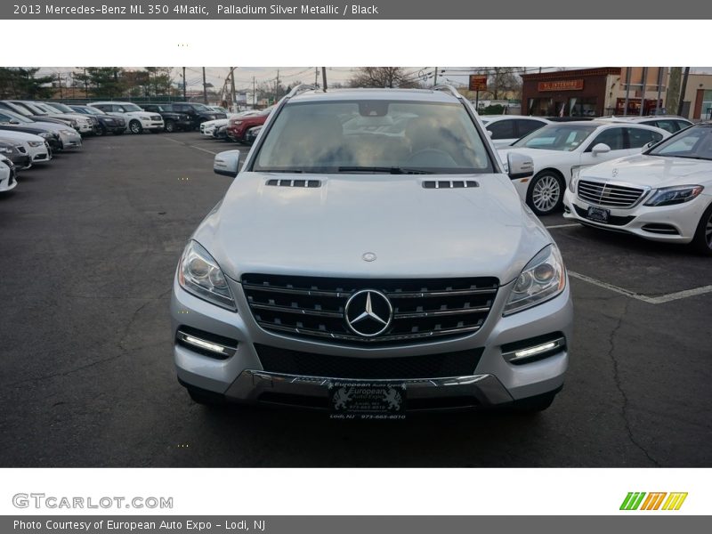Palladium Silver Metallic / Black 2013 Mercedes-Benz ML 350 4Matic