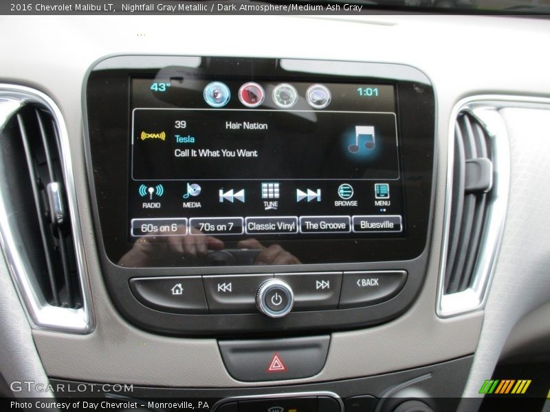 Nightfall Gray Metallic / Dark Atmosphere/Medium Ash Gray 2016 Chevrolet Malibu LT