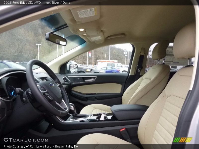 Ingot Silver / Dune 2016 Ford Edge SEL AWD