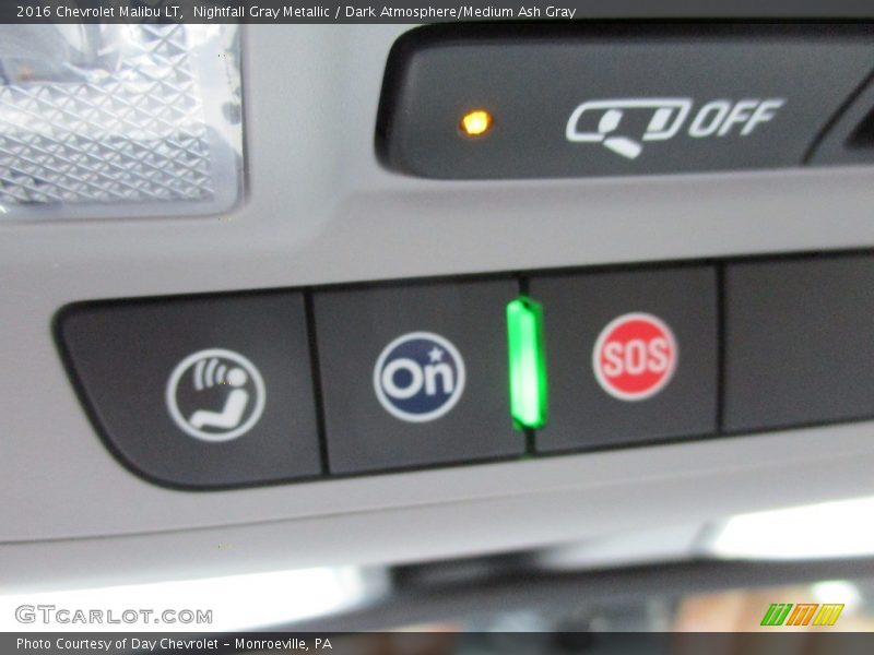 Nightfall Gray Metallic / Dark Atmosphere/Medium Ash Gray 2016 Chevrolet Malibu LT