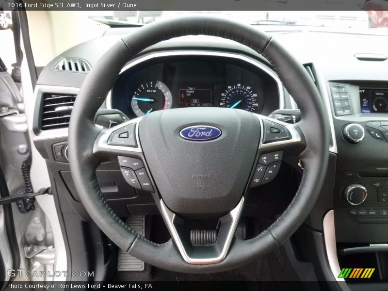 Ingot Silver / Dune 2016 Ford Edge SEL AWD