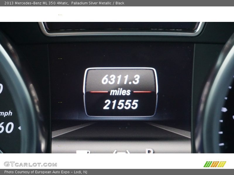 Palladium Silver Metallic / Black 2013 Mercedes-Benz ML 350 4Matic