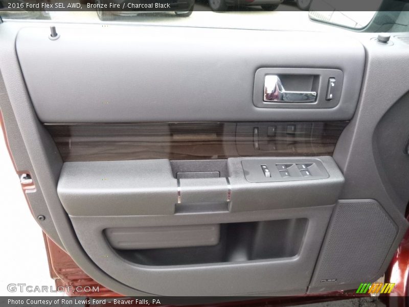 Bronze Fire / Charcoal Black 2016 Ford Flex SEL AWD