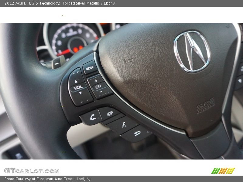 Forged Silver Metallic / Ebony 2012 Acura TL 3.5 Technology