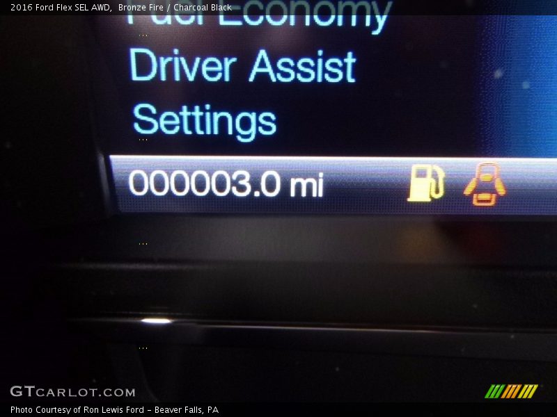 Bronze Fire / Charcoal Black 2016 Ford Flex SEL AWD