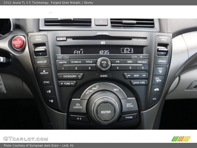 Forged Silver Metallic / Ebony 2012 Acura TL 3.5 Technology