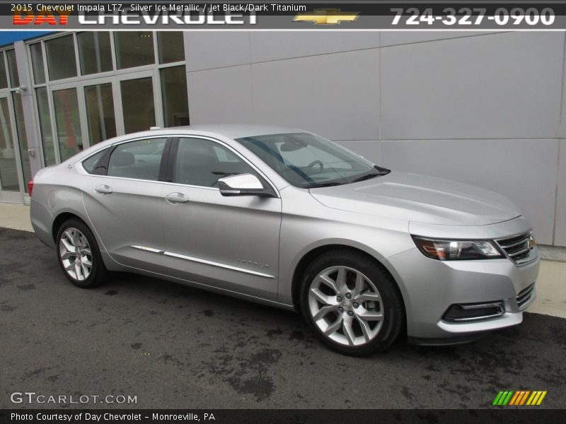 Silver Ice Metallic / Jet Black/Dark Titanium 2015 Chevrolet Impala LTZ