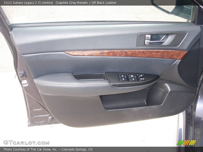 Graphite Gray Metallic / Off Black Leather 2013 Subaru Legacy 2.5i Limited