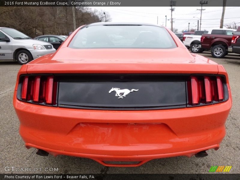 Competition Orange / Ebony 2016 Ford Mustang EcoBoost Coupe