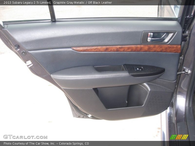 Graphite Gray Metallic / Off Black Leather 2013 Subaru Legacy 2.5i Limited