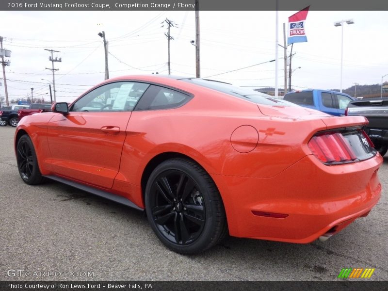 Competition Orange / Ebony 2016 Ford Mustang EcoBoost Coupe