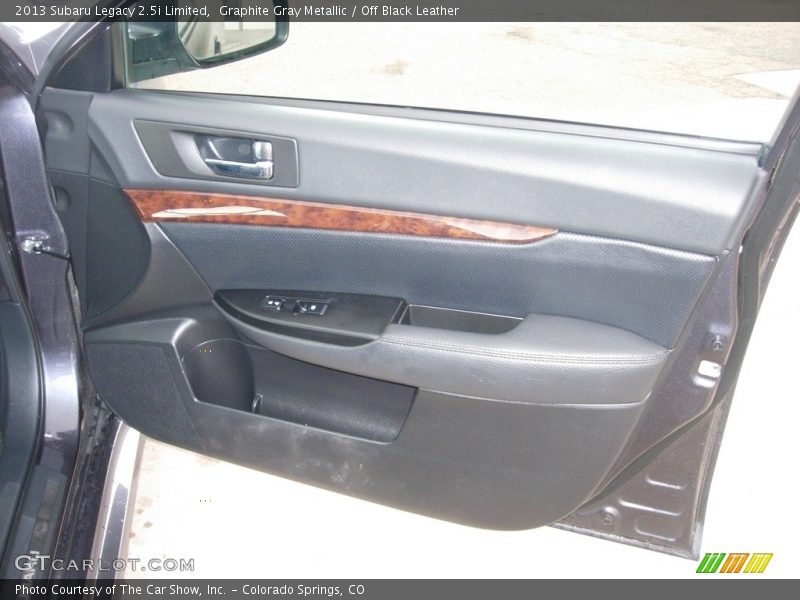 Graphite Gray Metallic / Off Black Leather 2013 Subaru Legacy 2.5i Limited