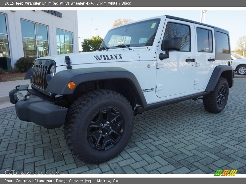 Bright White / Black 2015 Jeep Wrangler Unlimited Willys Wheeler 4x4