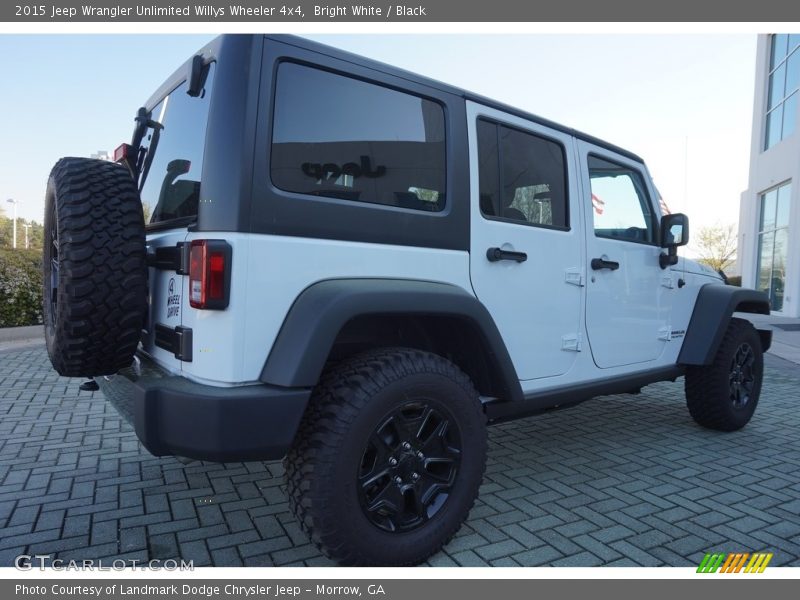 Bright White / Black 2015 Jeep Wrangler Unlimited Willys Wheeler 4x4