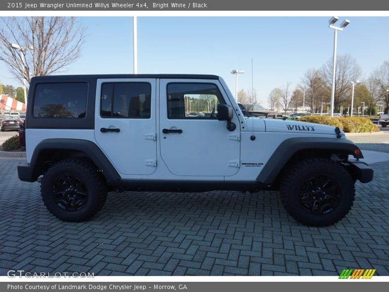 Bright White / Black 2015 Jeep Wrangler Unlimited Willys Wheeler 4x4