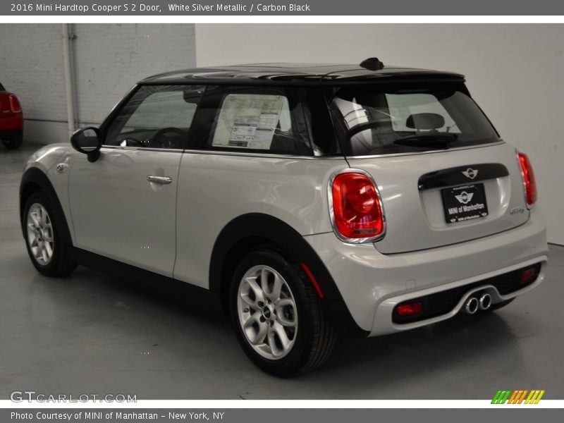 White Silver Metallic / Carbon Black 2016 Mini Hardtop Cooper S 2 Door