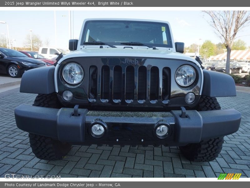 Bright White / Black 2015 Jeep Wrangler Unlimited Willys Wheeler 4x4
