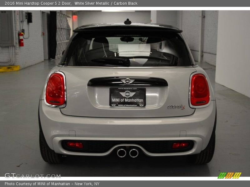 White Silver Metallic / Carbon Black 2016 Mini Hardtop Cooper S 2 Door