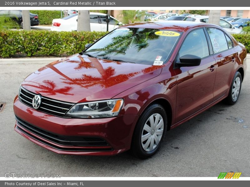 Cardinal Red Metallic / Titan Black 2016 Volkswagen Jetta S