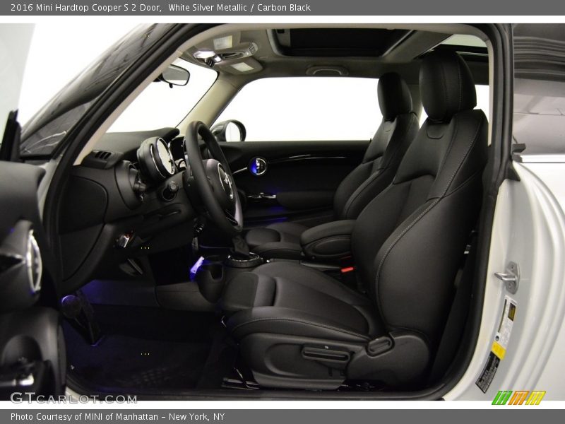 White Silver Metallic / Carbon Black 2016 Mini Hardtop Cooper S 2 Door