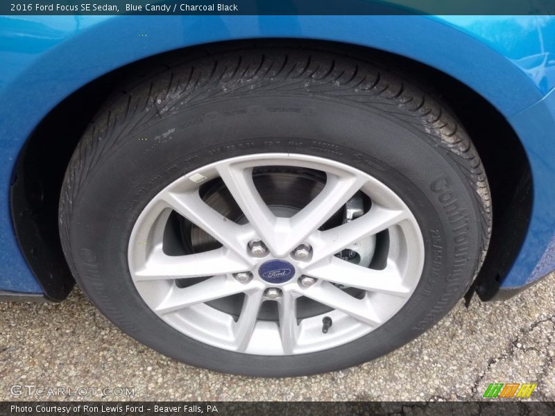 Blue Candy / Charcoal Black 2016 Ford Focus SE Sedan