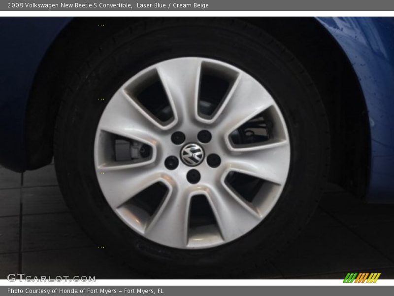 Laser Blue / Cream Beige 2008 Volkswagen New Beetle S Convertible