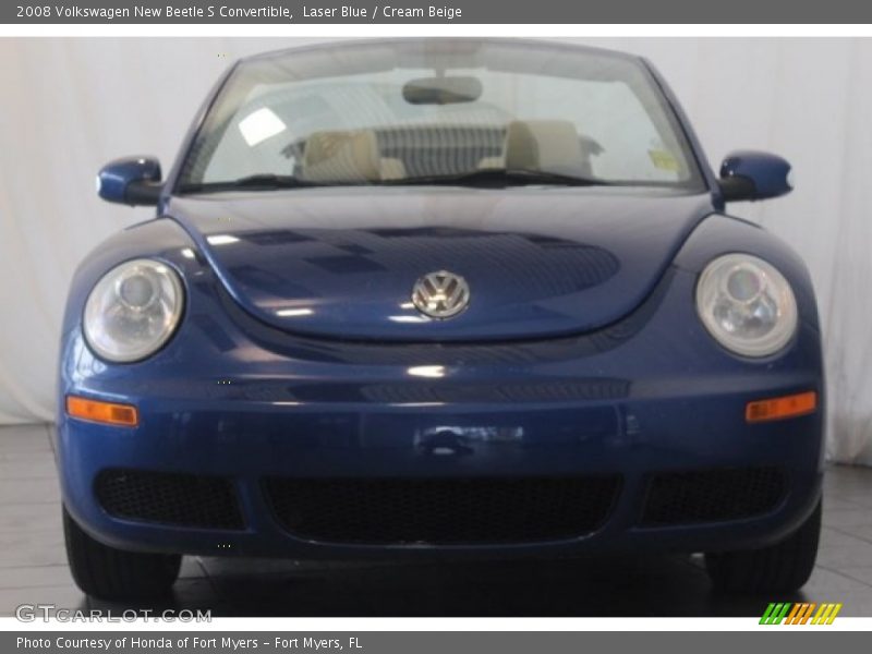 Laser Blue / Cream Beige 2008 Volkswagen New Beetle S Convertible
