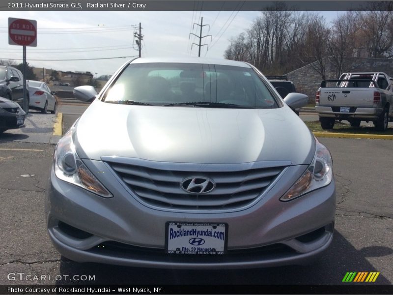 Radiant Silver / Gray 2011 Hyundai Sonata GLS