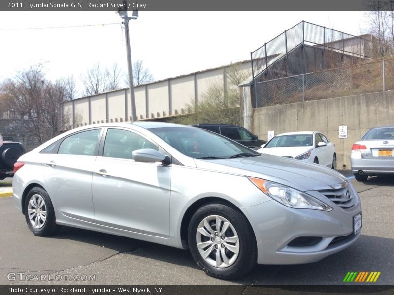 Radiant Silver / Gray 2011 Hyundai Sonata GLS