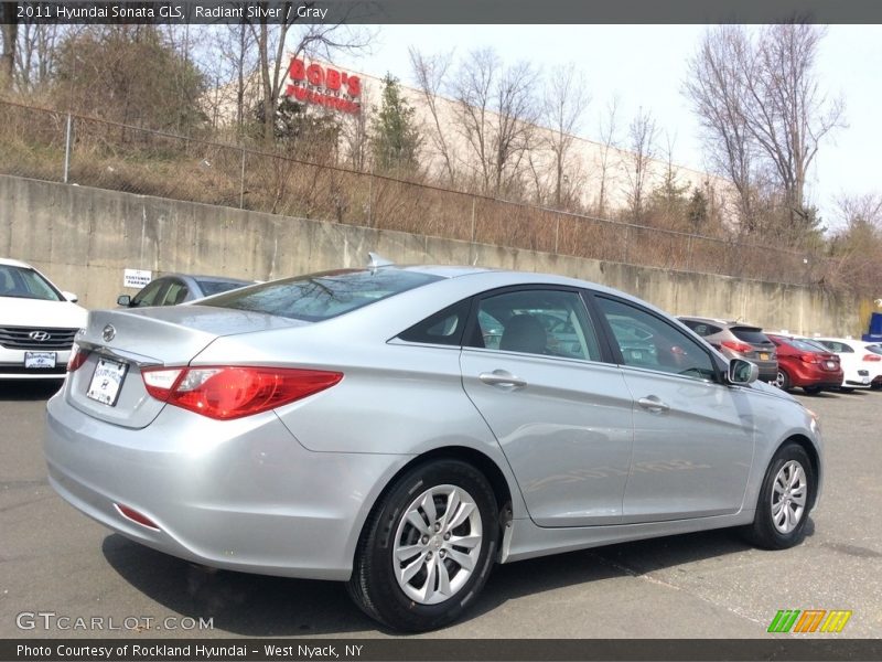 Radiant Silver / Gray 2011 Hyundai Sonata GLS