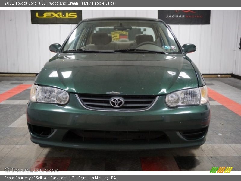 Woodland Green Pearl / Pebble Beige 2001 Toyota Corolla LE